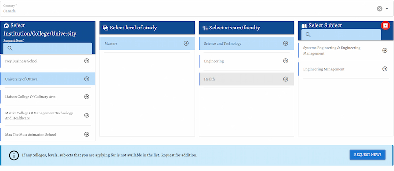 noc application detail fill