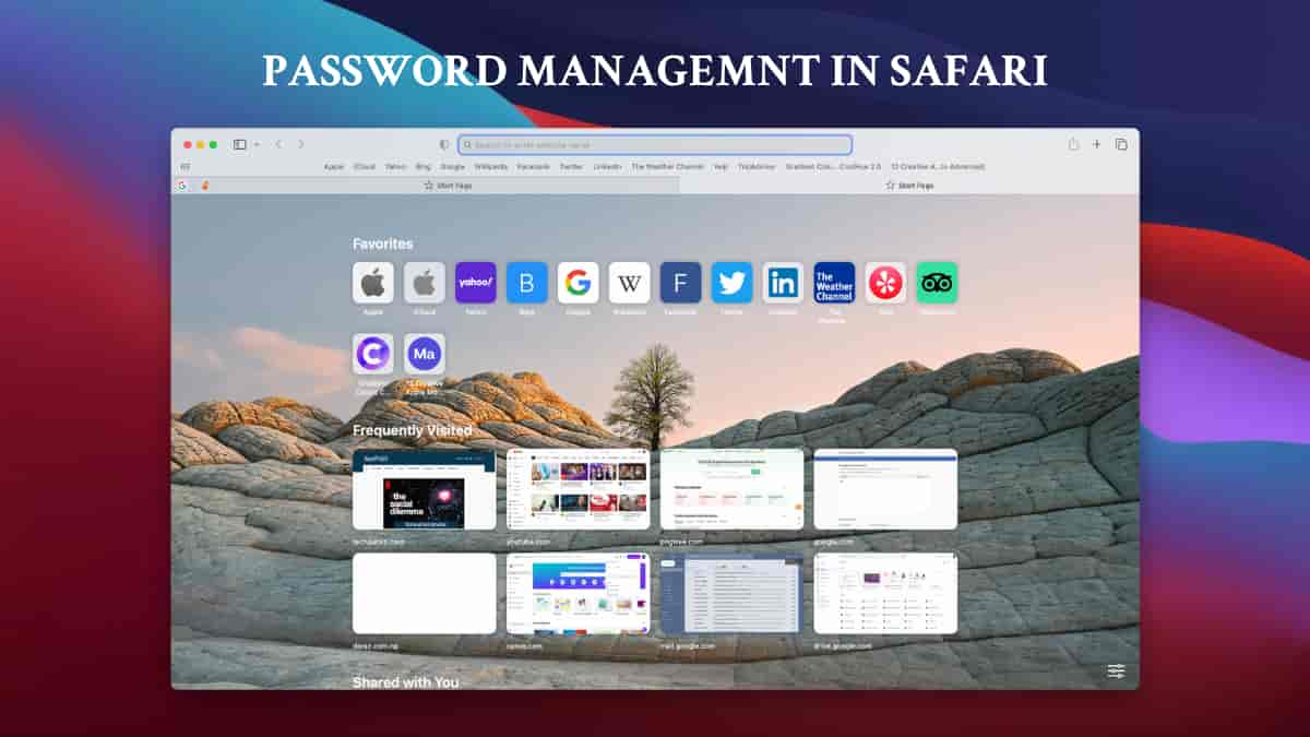 PASSWORD MANAGEMNT IN SAFARI