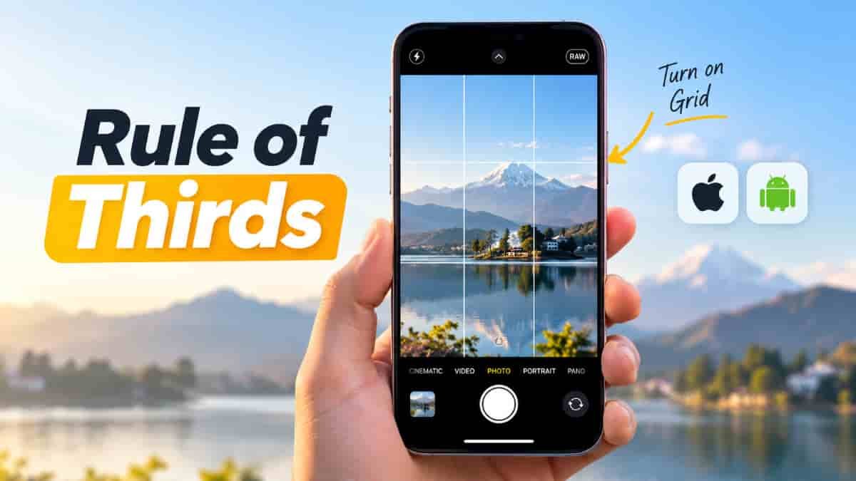 rule of third in photography tutotrial